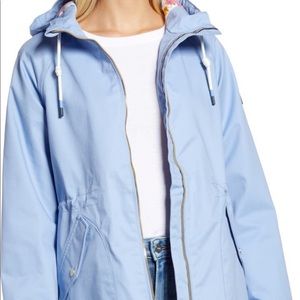 Joules Shoreside Waterproof jacket in periwinkle size 4